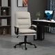 Faux Leather Executive Office Chair With Arm, Swivel Wheels, Adjustable Height
