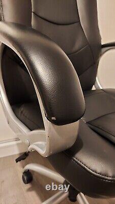 Faux Leather High Back Executive Office Chair Black