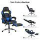 Faux Leather Office Racing Sport Gaming Style Tilt Computer Desk Chair Footrest