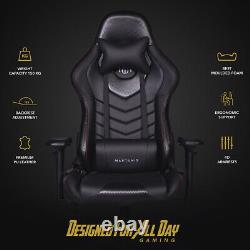 Faux Leather Racing Gaming Chair Swivel Office Gamer Desk Chair Adjustable