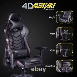 Faux Leather Racing Gaming Chair Swivel Office Gamer Desk Chair Adjustable New