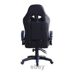 Faux Leather Racing Gaming Chair Swivel Office Gamer Desk Chair Adjustable New