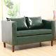 Faux Leather Small Sofa Settee Armrest Chairs Lounge Seat 2 Seater Home Office