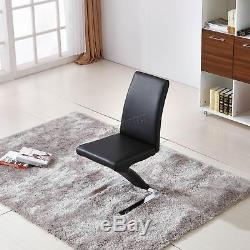FoxHunter 2/4 PCS Z Shape Dining Chair Seat Office PU Faux Leather Pairs PU04
