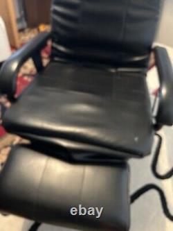 Full body massage chair Black Leather Office Desk Recliner Office Chair Electric