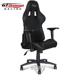 Gt Omega Pro Racing Gaming Office Chair Black Leather Esport Seats