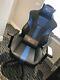 Gt Omega Racing Chair Blue/black Leather Rrp £250