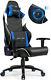 Gtplayer Pro Gaming Chair Music Ergonomic Gamer Seat Pu Leather High Back Blue