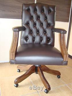 Gainsborogh Chesterfield office swivel chair. Brand new! Leather! Drehstuhl