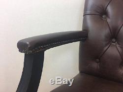 Gainsborough Brown Leather Office Chair
