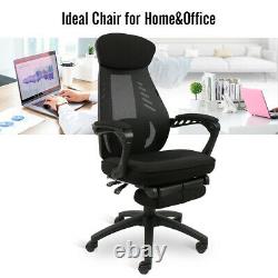 Gaming Chair Office Ergonomic Adjustable Swivel Computer PC Recliner Footrest
