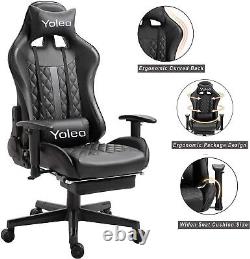 Gaming Chair Office Recliner Swivel Ergonomic PC Computer Desk Chairs Adjustable