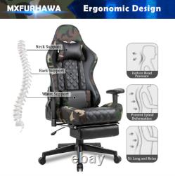 Gaming Chair Office Swivel Ergonomic Recliner Footrest PC Adjustable Racing Work