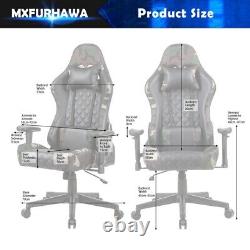 Gaming Chair PC Office Computer Racing PU Desk Task Ergonomic Leather Adjustable