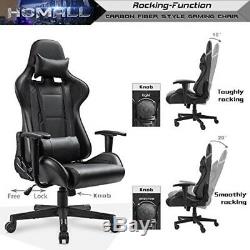 Gaming Chair Racing Computer Chair High Back Office Chair Pu Leather Desk Wheels