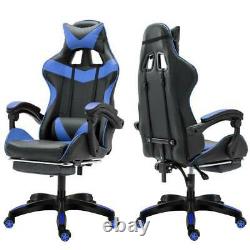Gaming Chair Racing Reclining Ergonomic PU Leather Office Chair Race Car Style