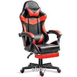 Gaming Chair Recliner Swivel Ergonomic Office Chair Leather Computer Desk Chairs