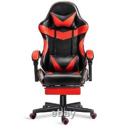 Gaming Chair Recliner Swivel Ergonomic Office Chair Leather Computer Desk Chairs