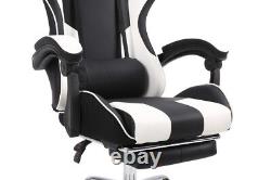 Gaming Chair Swivel Recliner Racing Office PC Video Game Chair with Footrest