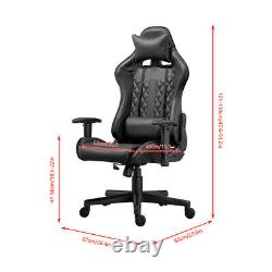 Gaming Chairs Office Executive Desk Racing Swivel Leather Computer Desk Chair UK