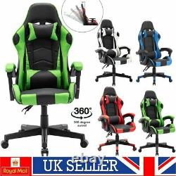 Gaming Chairs Racing Office Executive Recliner Computer Desk Chair with Footrest