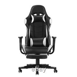 Gaming Computer Chair Ergonomic Adjustable Swivel Faux Leather Office Chair NEW