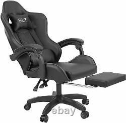 Gaming Leather Computer Chair Swivel Office Chair Recliner Leather Desk Chairs