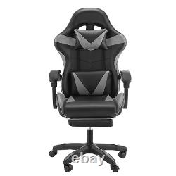 Gaming Leather Computer Chair Swivel Office Chair Recliner Leather Desk Chairs