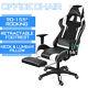 Gaming Office Chair Computer Executive Recliner Footrest Chairs Pu Leather Seat