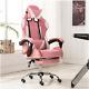 Gaming Office Chair Massage Recliner Ergonomic Pu Leather Swivel Padded Footrest