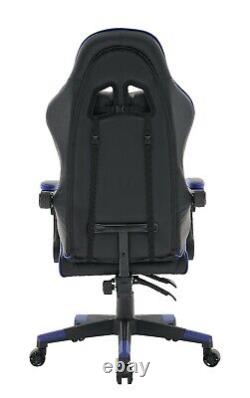 Gaming Racing Chair Adjustable Swivel Recliner PVC Computer Home Office Chair