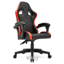 Gaming Racing Chair Ergonomic Swivel Recliner PVC Computer Home Office Chair
