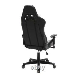 Gaming Racing Chair Office Computer Desk Chair Adjustable Swivel PU Ergonomic