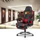 Gaming Racing Chair Office Executive Recliner Adjustable Faux Leather Withfootrest