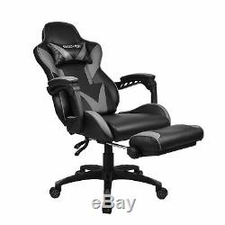 Gaming Racing Massage Office Chair Swivel Computer Recliner PU Leather Footrest
