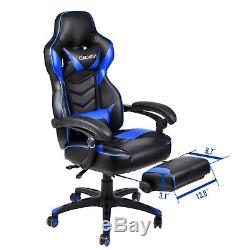 Gaming Racing Office Chair High Back Executive Rocker Computer Seat with Footrest