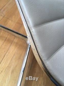 Genuine Grey Leather Vitra Eames Chair Office Chair