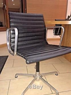 Genuine ICF Charles Eames EA108 black Leather Office Chair choice of 12