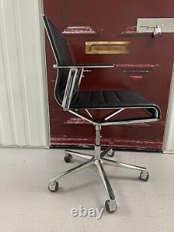 Genuine ICF Stick Black Leather Office Chair