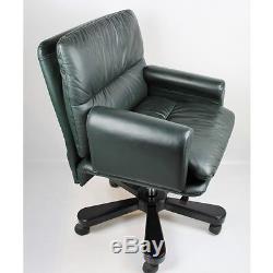 Genuine Leather Executive Office Chair Superb Quality Large Green or Beige