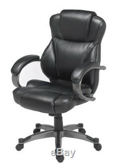Genuine Leather High Back Ergonomic Executive Office Chair Computer Desk Modern