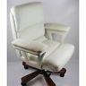 Genuine Leather White Executive Office Chair Extra Large Superb Qaulity
