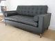 Genuine Scott Howard Home Lounge Sofa Two Seat In Black Leather