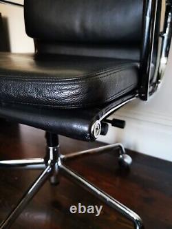 Genuine Vitra Eames Soft Pad office Chair EA 217 black leather