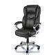 Giuseppe Black Bonded Leather Office Chair Executive Padded Graded 95%
