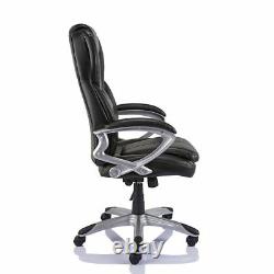 Giuseppe BLACK Bonded Leather Office Chair Executive Padded Graded 95%