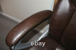 Giuseppe BROWN Bonded Leather Office Chair Executive Padded Delivered or collect