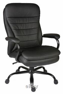 Goliath Black Bonded Leather Faced Executive Office Swival Heavy Duty Chair
