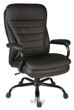 Goliath Black Bonded Leather Faced Executive Office Swival Heavy Duty Chair