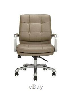 Gramercy Grey Leather Swivel Office Chair from John Lewis reduced to clear